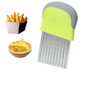 Customizable Stainless Steel Wave Knife Multifunctional French Fries Chips Potato Crinkle Cutter Metal Chopping Crinkle-Cut