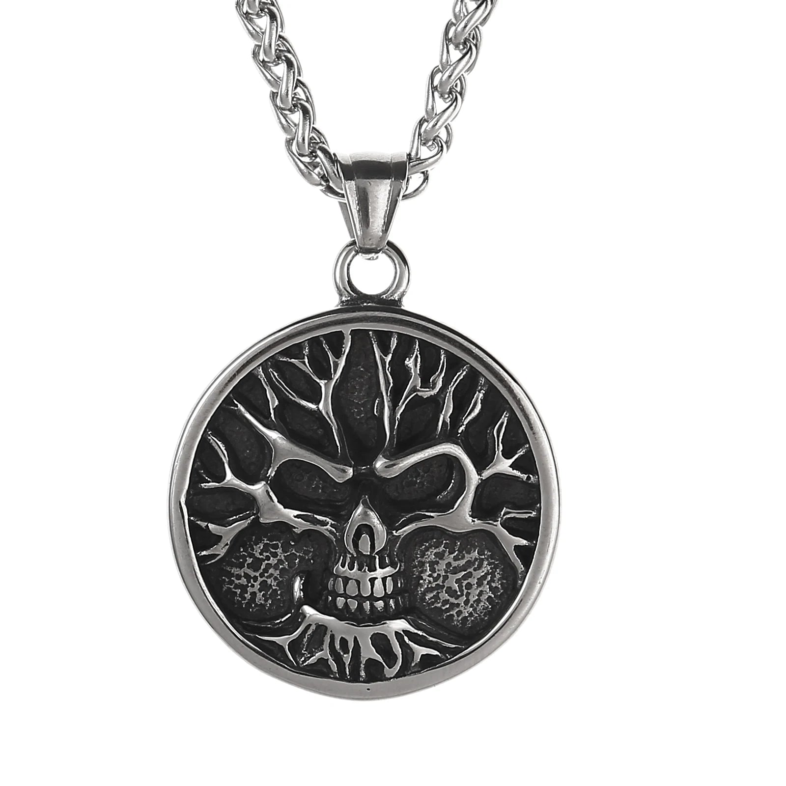 Vintage Jewelry Wholesale Stainless Steel Mens Pendant Necklace Gothic Style Necklace Jewelry