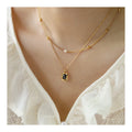 Simple Fashion Adjustable 18k Gold Plated 316l Stainless Steel Freshwater Pearl Necklace for Women