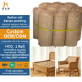 Wholesale Natuurlijke Rotan Webband Wicker Roll Custom Size Cane Webbing De Rattan Sheet With Free Sample