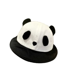 Children's Super Cute Panda Hat Baby Sun Block Big Brimmed Fisherman Hat