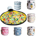 2025 Tidy Practical Outdoor Portable Toy Storage Basket and Play Mat with Bag