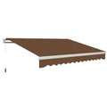 Factory Direct Provided Manual Retractable Patio Door Window Awning Sunshade Shelter Outdoor Canopy 6.5X5ft Outdoor Parasol
