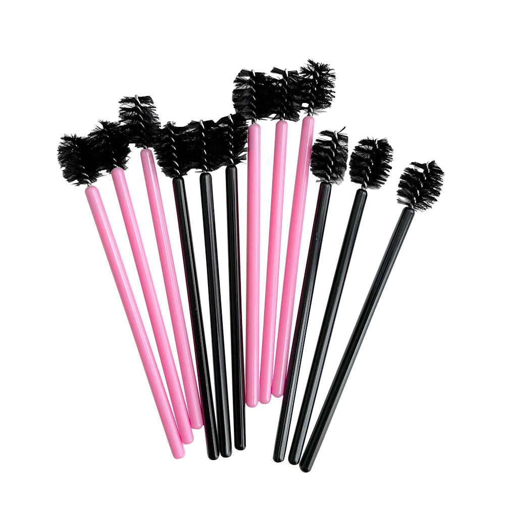 Hot Sell Small Head Lash Brush Eyelash Extension Mascara Wand Brushes Small Eye Lash Make up Brushes in Eyelash Extension