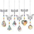 Colorful Crystal Sun Catchers Hanging Sun Catcher With Pendant Ornament Crystal Balls for Window Home Garden Decor