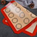 Non-stick High Temperature Resistant Silicone Glass Fiber Macarons Baking Mat