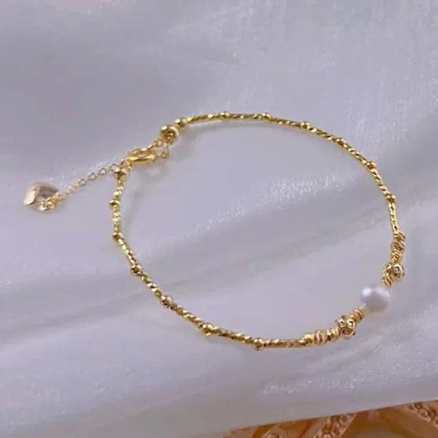 Goddess Essential Hot Selling Bracelet Bracelet 7-8MM Nearly Round with Slight Flaws Natural Freshwater Pearl Bracelet