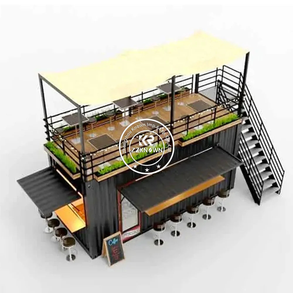 Container Shop Store House Prefabricated Mobile Restaurant Outdoor Shop Booth Retail Counters Food Kiosk