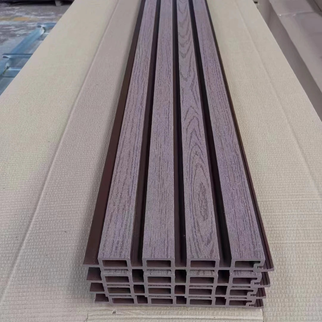 Excellent Wood Grain Color WPC Cladding Boards for Villa Exterior Wall Decor