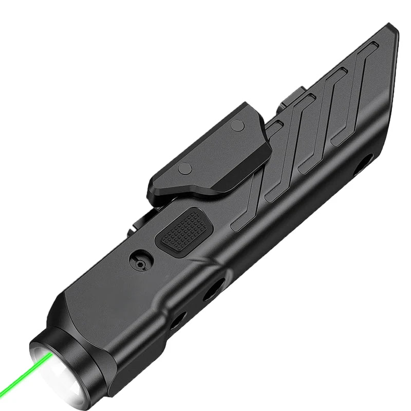 Tactical Flashlight Laser Combo 1700 Lumens High Power Waterproof Flashlight