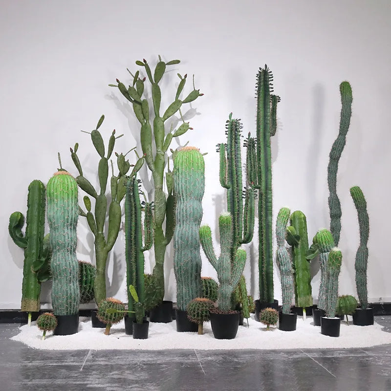 Simulation Cactus Potted Large Plants Cactus Green Plants Indoor Scene Window Decoration Ornaments Manufacturers Wholesale