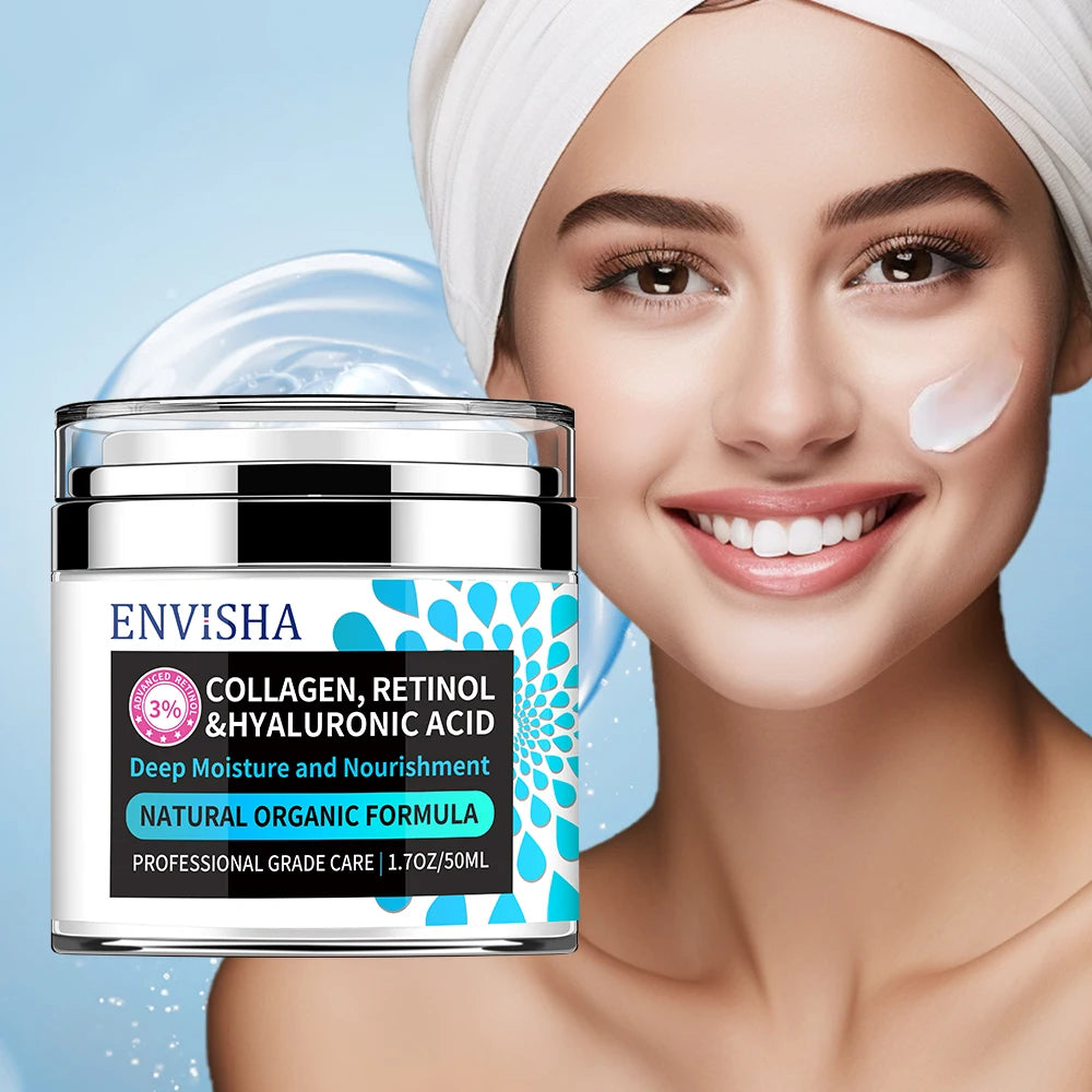 Hot Sale Vegan Facial Care Product Hyaluronic Acid Anti-wrinkle Soothing Moisturize Skin Ever Vitamin C Brightening Cream