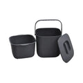 4L Small Premium Dual Layer Plastic Standard Kitchen Waste Bin Countertop Compost Bin for Kitchen Countertop Dullrout Compost