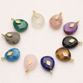 Wholesale New Design Hot Water Drop Stone Pendant With Eye Charms Women Natural Stone Drop Eye Pendants