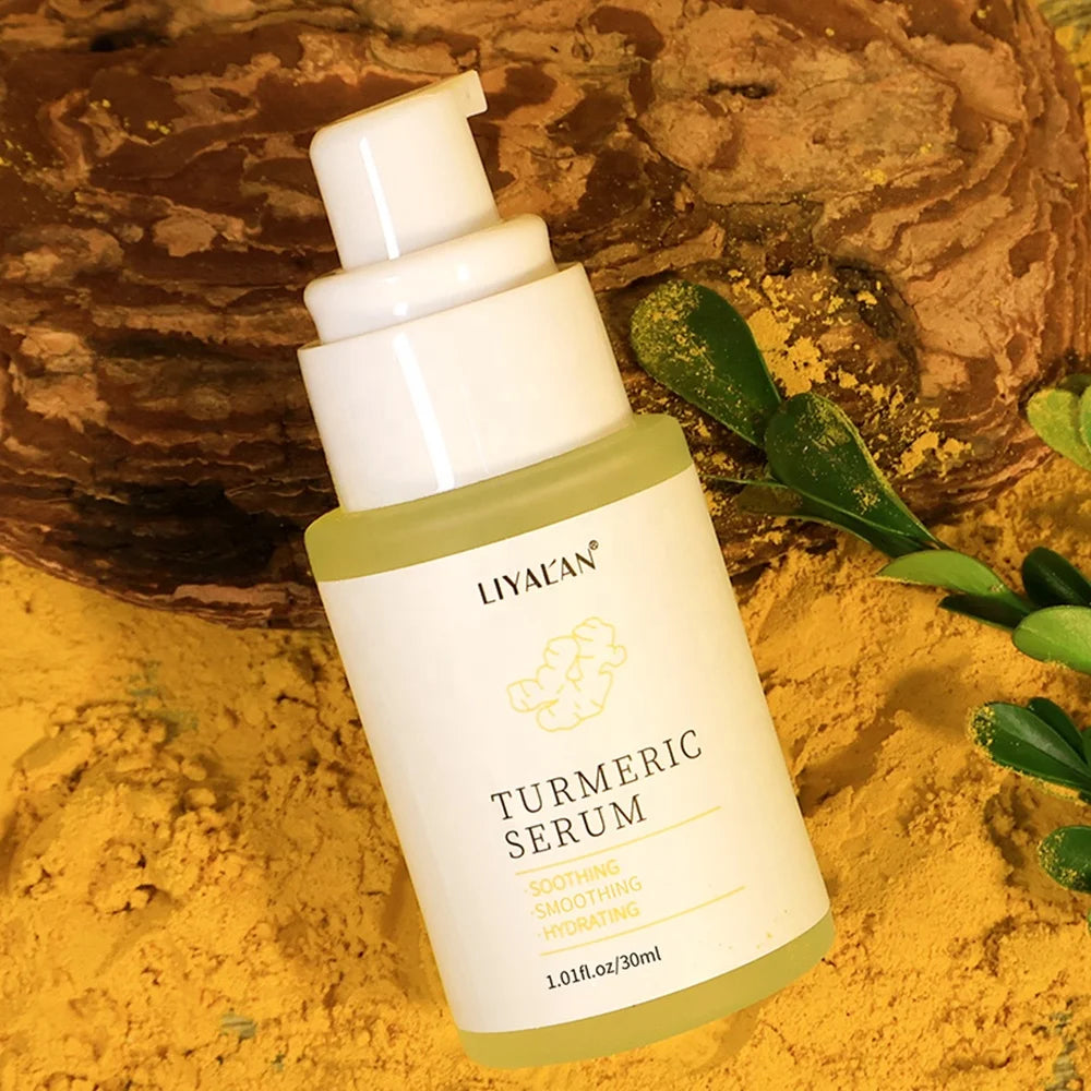 Private Label Facial Skin Brighten Soothing Hydrating Lighten Dark Spots Turmeric Face Serum