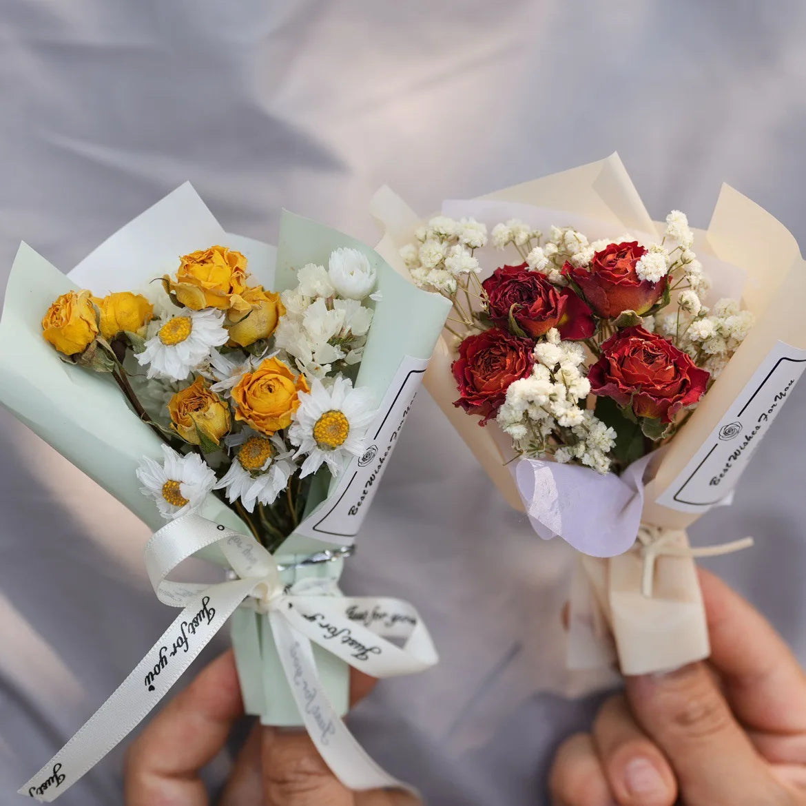 Luxury Handmade Preserved Flower Bouquet-Customizable Color Eco-Friendly Valentine's Christmas Gift Box for Home/Event