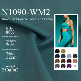Soft Touch 80 Nylon 20 Spandex Brushed Yoga Wear Fabric for Leggings