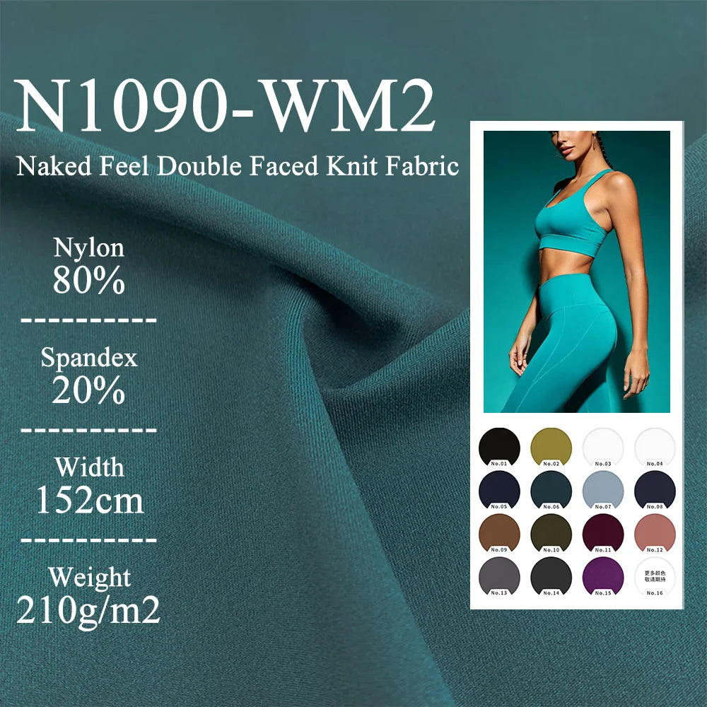 Soft Touch 80 Nylon 20 Spandex Brushed Yoga Wear Fabric for Leggings