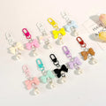 New Bow Candy-colored Pendant Mobile Phone Accessory Headphone Case Hanging Keychain Pendant