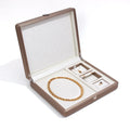 PU Leather Jewelry Box Tray Gift Box Packaging Trinket Box Jewelry Travel Case Jewelry Set Necklace Packaging