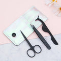 Stainless Steel Rose Gold pink Lash Applicators Set Customized logo Eyelash Tweezers Lash Tweezers Set