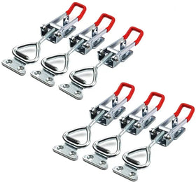 Toggle Catch Latches Adjustable Cabinet Boxes Case Metal Toggle Clamp Hand Tool Toggle Clamp Antislip Red Horizontal Door Bolts
