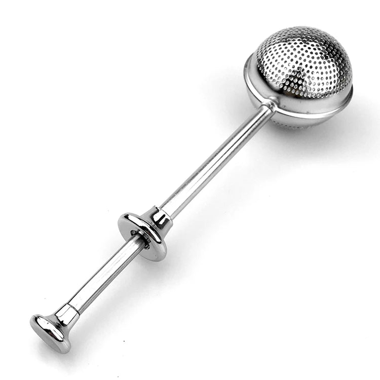 Top Seller Adjustable Tea Strainer 304 Stainless Steel Ball Shape Tea Filter Sustainable Metal Tea Accessories