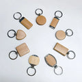 Custom Design Blanks Wholesale Souvenirs Porte Cle En Bois Wooden Keyring Engraved Keychain Key Chain Blank Wooden Wood Keychain