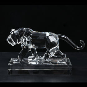 Exquisite Tiger Crystal Zodiac Figurine for Perfect for International Display