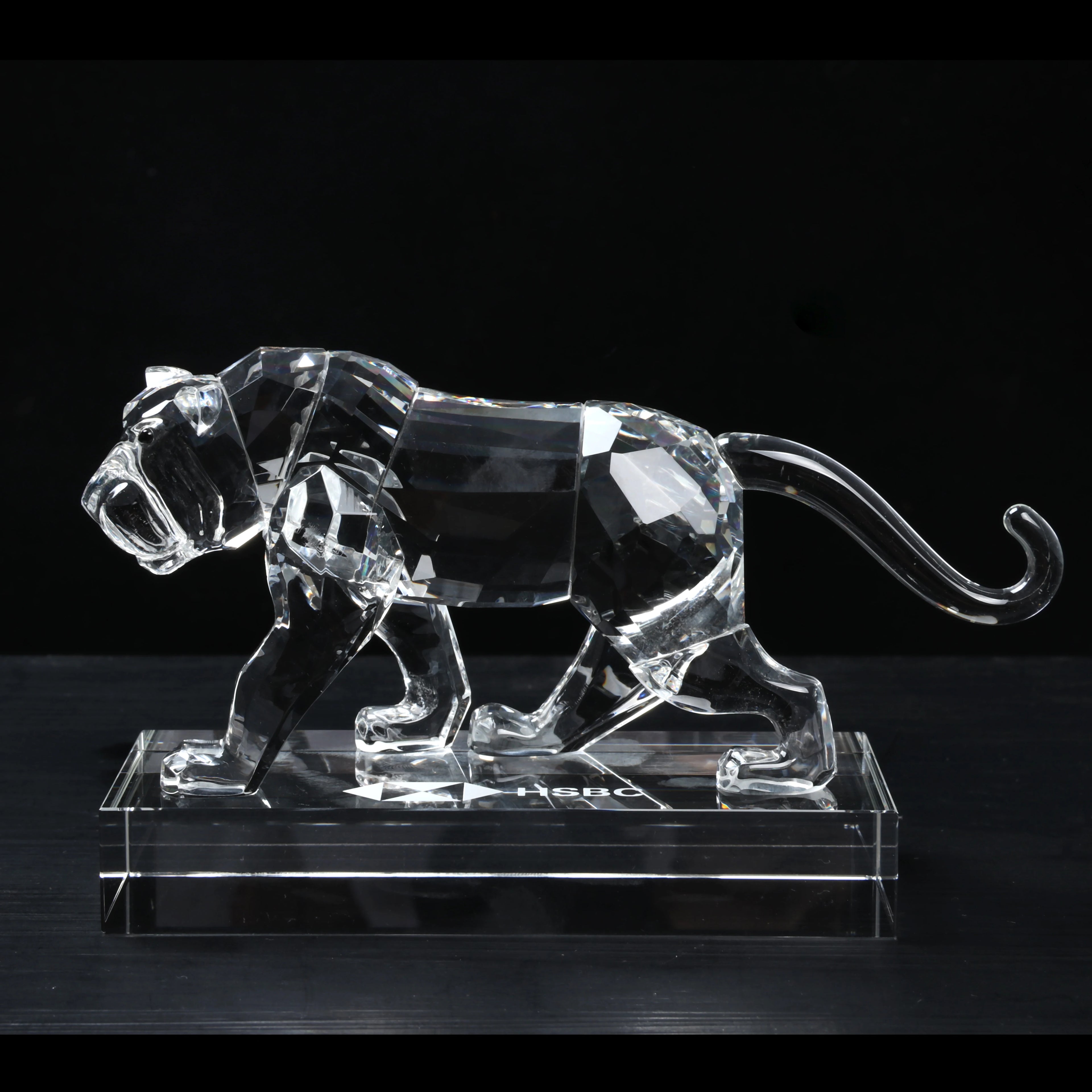 Exquisite Tiger Crystal Zodiac Figurine for Perfect for International Display
