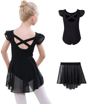 Ballet Leotards for Girls Dance Leotard Combo Toddler Removable Dance Skirt