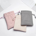 Custom Logo Exquisite Velvet Jewelry Bag Drawstring Pouch Small Storage Bag Jewellery Packaging Bags