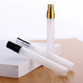 Hot Sale Empty Refilled Travel Cosmetic Storage Packaging 1/3oz 10ml Frosted Thin Tall Glass Spray Perfume Bottle