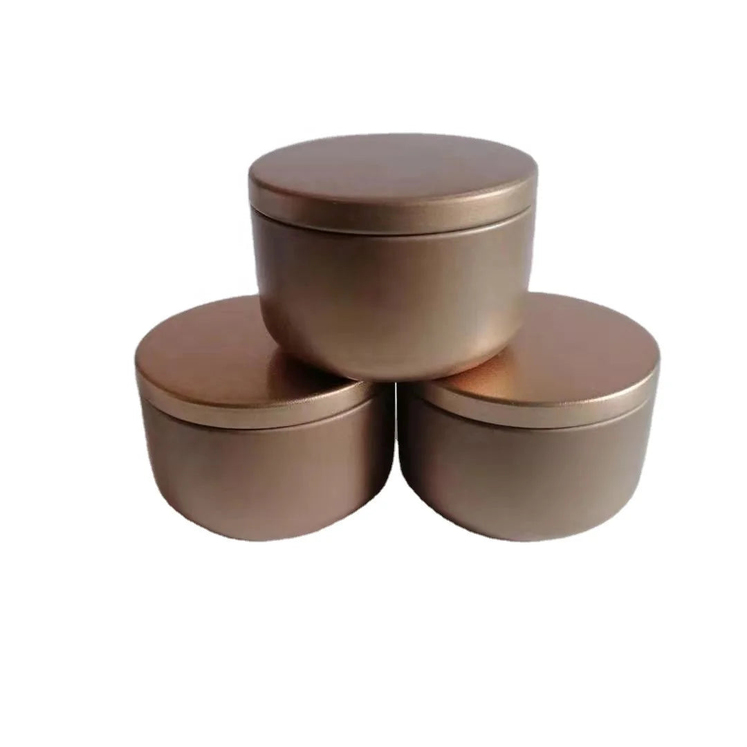2oz 50ml Food Safe Tinplate Luxury Candle Tins with Lids Silver Customized Color Empty Jars for Candles Cosmetic & Perfume Use