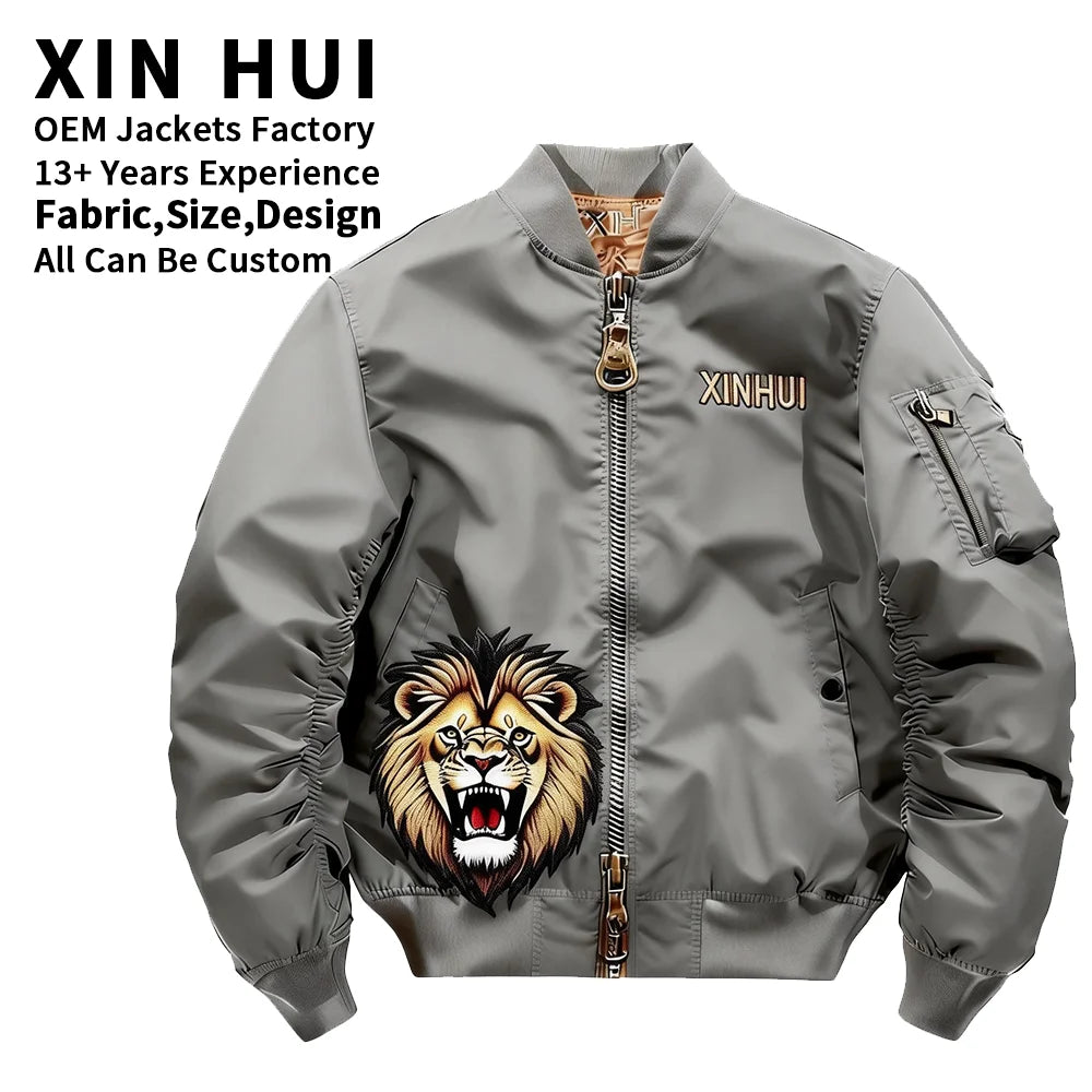 New Trend Cold Winter Streetwear Fashions Men Zipper Jacket Coats Stand Collar Men's Plus Size Jackets