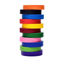 12mm Single Sided Heat-Resistant Colored Crepe Paper Pressure Sensitive Masking Tape for Kids Arts & Crafts 20m Length