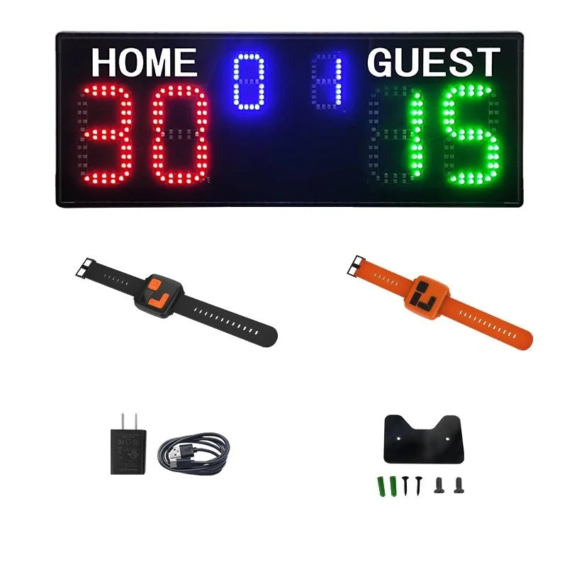 Daily Training Tennis Score Record LED Electronic Board Wrist Watch Control Event Sports Basketball Digital Scoreboard