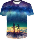 Evertop Oversized Anime Summer Cos Shirt 3D Printed T-Shirt for Men OEM ODM Sublimation Knitted Fabric