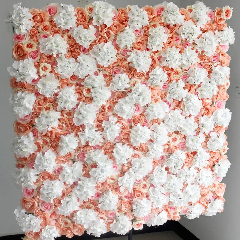 SPR Fashion Ivory Wedding Hydrangea Artificial Flower Wall Decoration for Party Stage Backdrop Decorative Flore Wholesale