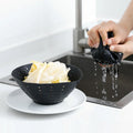 SHIMOYAMA Silicone Plastic Colander Strainer Squeezable Pasta Basket Bowl Kitchen Accessories Tools for Pasta Dry