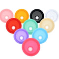 Manufacturer Multicolor 12oz 16oz Straw Jar Cup Lid Mason PE Seal with Holes Plastic  Lid Non-Spill Custom Logo