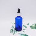 30ml 1oz Cobalt Blue Glass Tincture Bottle with Silver Dropper Lid