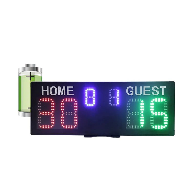 Ganxin Type-c Charge 18650 Rechargeable Battery Score Board 30M Wireless Control Portable LED Digital Tennis Scoreboard