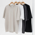 Premium 250GSM Heavyweight Cotton T Shirt Men Boxy Fit Oversized Blank Tee Custom White Label Streetwear T-Shirt