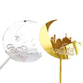 Exquisite Acrylic Moon Castle Topper for Party Cakes Eid Mubarak Ramadan Decorations