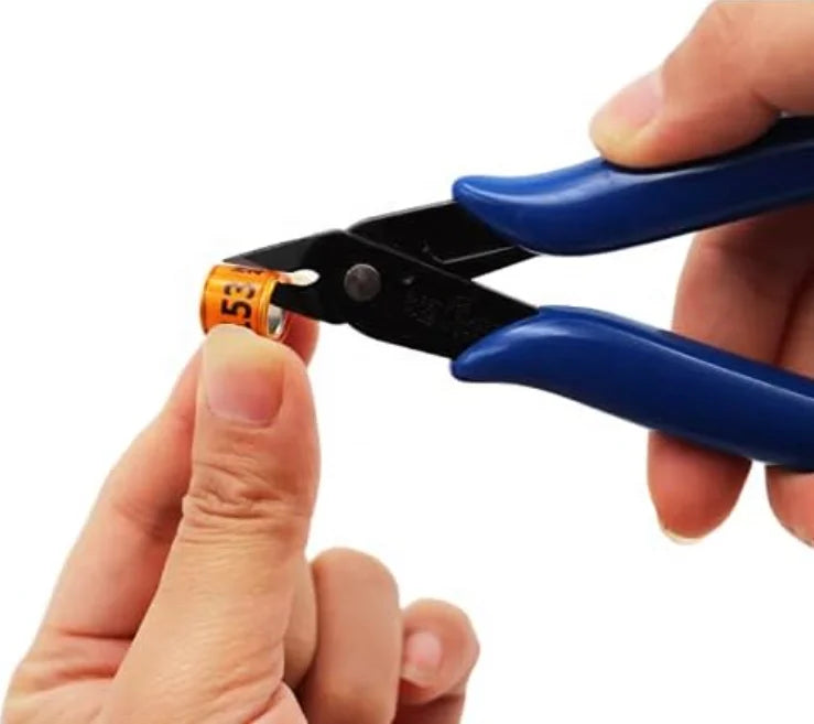 Quality Carbon Steel Bird Ring Pliers Scissors Precise Sharp Edges Birds Reptiles Poultry Pigeon Chicken Ring