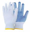 10 Gauge Pvc Dots Cotton Gloves Pvc Dotted Cotton Grip Gloves for Labor Protection Garden