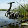 [Germany Stock] Rooblinos NX Spinning Fishing Reel 5.2:1 Gear Ratio 1000-7000 Series Fake Bait Nylon River Lake Stream