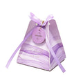 Creative Blue Candy Packaging Box for Weddings Handmade Gift Wrapping with Gold Foil Print Small Paperboard Boxes