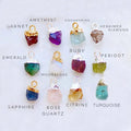 Wholesale Necklace Earrings Pendant Jewelry Accessories 12 Month Stone Ruby Birthstone Charm for Jewelry Making